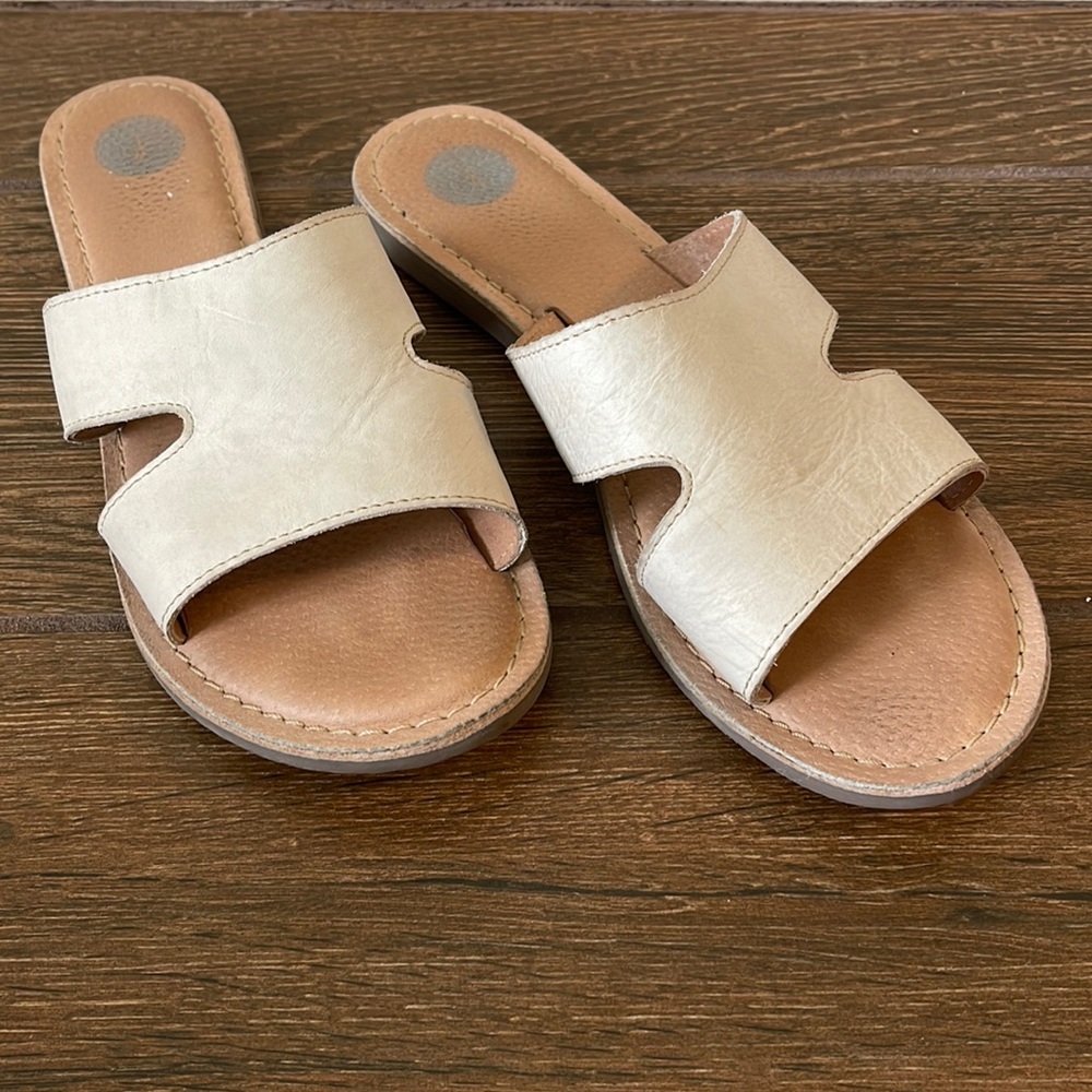 Cream sandals